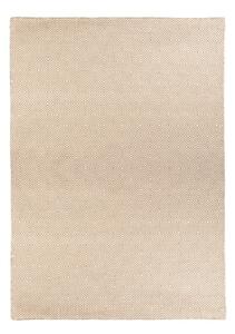 Kremowy dwustronny zewnętrzny dywan z tworzywa z recyklingu Green Decore Solitaire, 120x180 cm