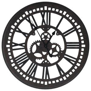 Zegar ścienny, czarny, 70 cm, MDF