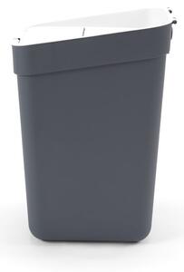 Ciemnoszary kosz na śmieci do segregacji odpadów z plastiku z recyklingu 30 l Ready To Collect – Curver