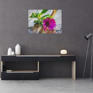 Obraz ciętego kwiatu (70x50 cm)