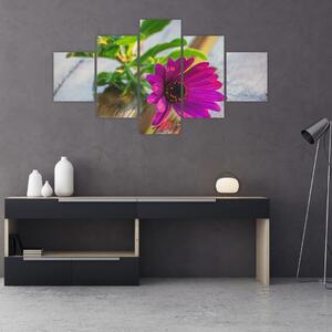 Obraz ciętego kwiatu (125x70 cm)