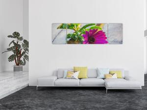 Obraz ciętego kwiatu (170x50 cm)