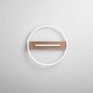 Luce Ambiente Design Kinkiet LED Azimuth, ciemne drewno, salon / jadalnia, metal, nowoczesny