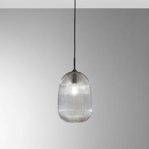 Luce Ambiente Design Lampa wisząca Duke, możliwość ściemniania, aluminiowy / szary / cynkowy, salon / jadalnia, szkło
