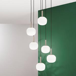 Luce Ambiente Design Lampa wisząca Eris, możliwość ściemniania, brązowy / rdzawy, salon / jadalnia, aluminium, nowoczesny