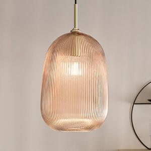 Luce Ambiente Design Lampa wisząca Duke, możliwość ściemniania, kremowy / amber, salon / jadalnia, szkło