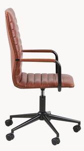 Krzesło biurowe ze sztucznej skóry Winslow, obrotowe