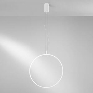 Luce Ambiente Design Lampa wisząca Toorx, biały / opal, salon / jadalnia, metal, nowoczesny