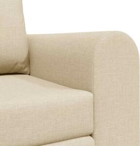 Sofa bed kremowy 148 x 71 x 83 cm tkanina