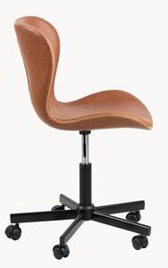 Krzesło biurowe ze sztucznej skóry Batilda, obrotowe