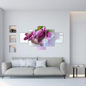 Obraz - bukiet tulipanów (125x70 cm)