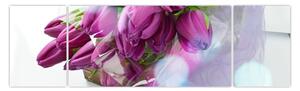 Obraz - bukiet tulipanów (170x50 cm)
