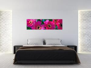 Obraz - kwiaty (170x50 cm)