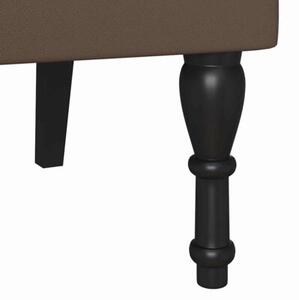 Futrzany chesterfield bench - elegancka Ławka z klasycznym tuftingiem