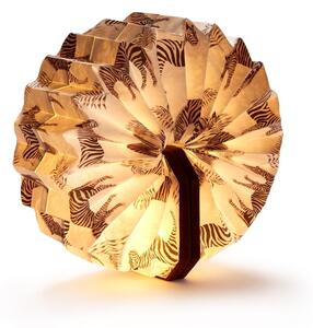 Ciemnobrązowa dekoracja świetlna na USB Velvet Accordion – Gingko