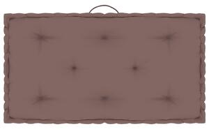 Poduszka na podłogę lub paletę, taupe, 73x40x7 cm, bawełna