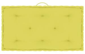 Poduszka na podłogę lub paletę, zielona, 73x40x7 cm, bawełna