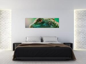 Szczegółowy obraz jaszczurki (170x50 cm)