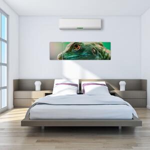 Szczegółowy obraz jaszczurki (170x50 cm)
