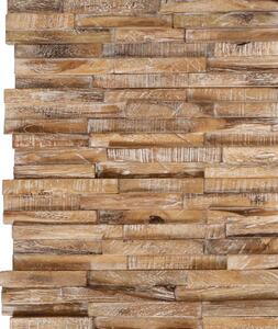 Ścienne panele okładzinowe 3D, 10 szt., 1,01 m², drewno tekowe