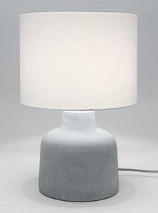 Ręcznie wykonana lampa stołowa z betonową podstawą Ike