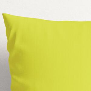 Goldea poszewka na poduszkę bawełniana - limonkowa 30 x 50 cm