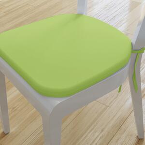 Goldea zaokrąglona poduszka na krzesło 39x37 cm suzy - zielona 39 x 37 cm