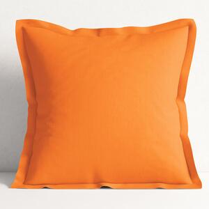 Goldea poszewka na poduszkę z ozdobną kantą bawełniana - pomarańczowa 30 x 50 cm