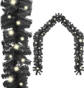 Girlanda świąteczna z lampkami LED, 5 m, czarna