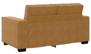 Sofa 2-osobowa, brÄ zowy, 160x78x84 cm, tapicerowana aksamitem