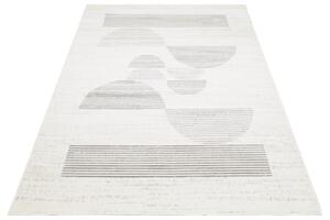 Prostokątny kremowy dywan w geometryczne wzory - Atix 3X