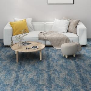 Podłogowe płytki dywanowe, 20 szt., 5 m², niebieskie