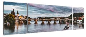 Obraz rzeki Wełtawy (170x50 cm)