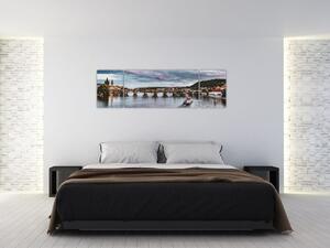 Obraz rzeki Wełtawy (170x50 cm)