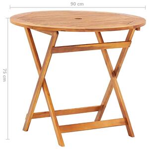 Okrągły stół z drewna akacjowego - Gelir