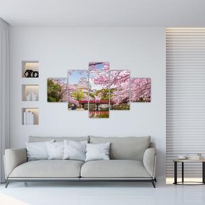 Obraz wiśni japońskiej (125x70 cm)