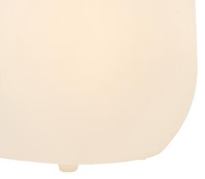 Zewnetrzna Zewnętrzna lampa podłogowa doniczka biała z diodą LED IP44 - Doniczka Oswietlenie zewnetrzne