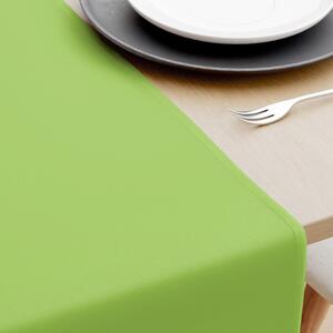 Goldea bieżnik na stół z płótna bawełnianego - zielony 35x120 cm