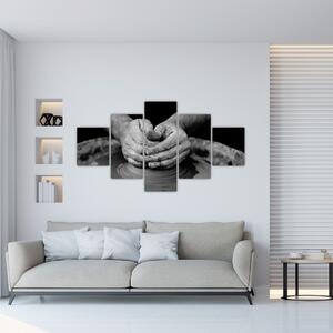 Obraz czarno-biały - garncarstwo (125x70 cm)