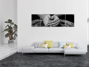 Obraz czarno-biały - garncarstwo (170x50 cm)