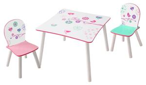 Worlds Apart 3-częściowy zestaw: stolik i krzesełka, wzór ptaków