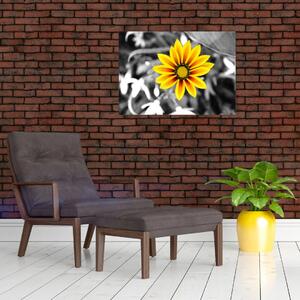 Obraz żółtego kwiatu (70x50 cm)