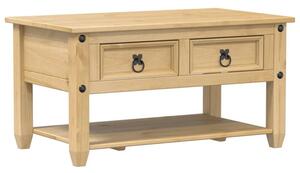 Stolik kawowy z szufladami corona, 85x50x45 cm, drewno sosnowe