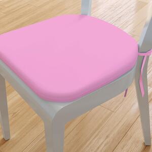 Goldea zaokrąglona poduszka na krzesło 39x37 cm suzy - różowa 39 x 37 cm