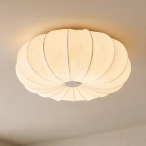 Lampa sufitowa Marielle Lindby, możliwość ściemniania, biały / opal, salon / jadalnia, tkanina / materiał / jedwab, skandynawski