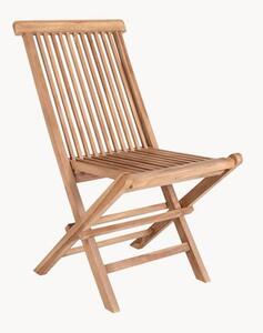 Składane krzesło ogrodowe z drewna tekowego Toledo, 2 szt