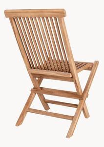 Składane krzesło ogrodowe z drewna tekowego Toledo, 2 szt