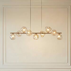 Lampa wisząca szklana Lava TK Lighting, możliwość ściemniania, kremowy / amber, salon / jadalnia, szkło