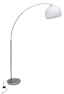 Nowoczesna łukowa lampa podłogowa, biała