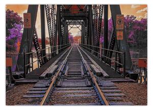 Obraz mostu kolejowego (70x50 cm)